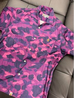 Men’s Size XL Short Sleeve Bape Button Up