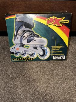 VFX Gear Cougar Youth Size 6 Roller Skates Brand New In Box Never Used