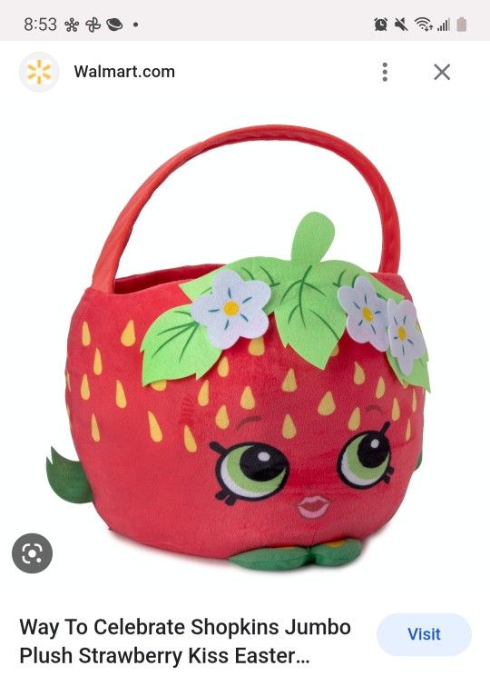 Strawberry Shopkins Easter Basket