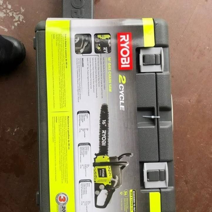 RYOBI 40V Brushless 14 in. Cordless Battery Chainsaw with 4.0 Ah Battery and Charger