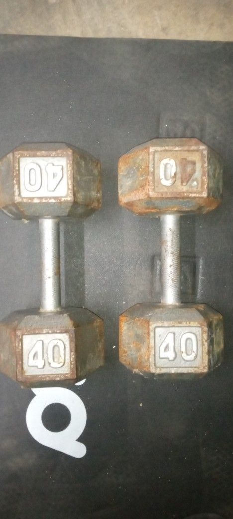 40 Pounds Dumbbells