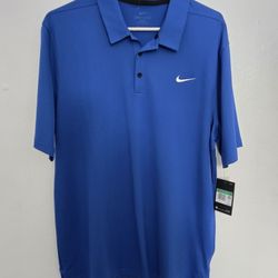 Nike Blue Golf Polo Dry Fit XL Tall 