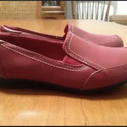 New DR SCHOLLS Red Gidget Slip On Loafers Orthopedic Walking Shoes Size 6 M
