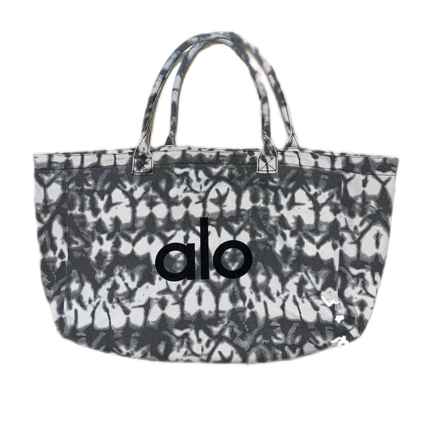 Alo Yoga Women's Tie-Dye Iconic Shopper Tote Bag One Size Gray EUC