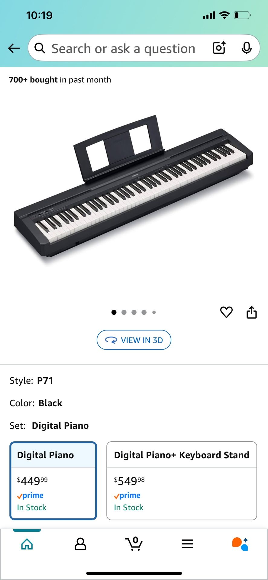 Full Size Digital Piano With Weighted Keys