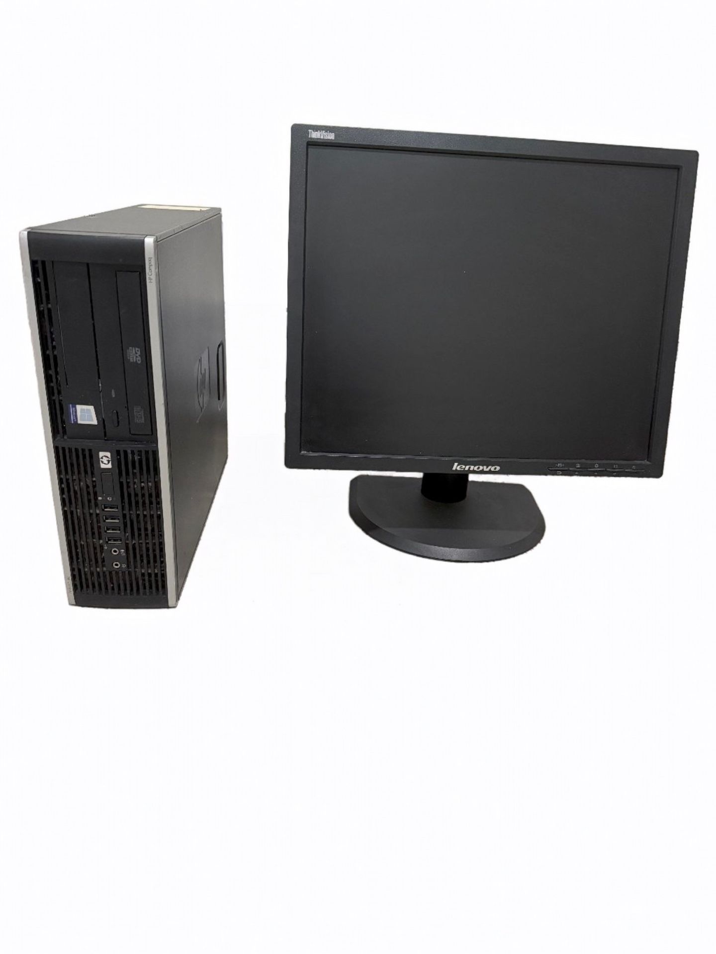 pc-hp,monitor-lenovo, color- black , monitor size- 19 inches