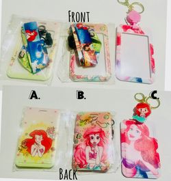 Student Badge, Work Badge Holder Disney Princess Little Mermaid