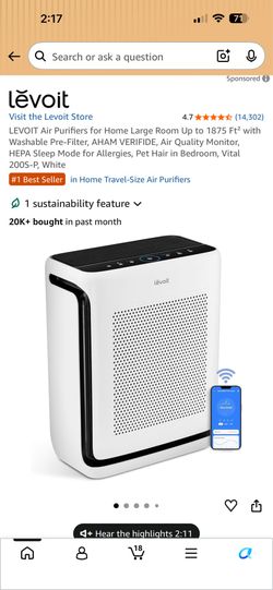 Levoit vital 200s air purifier