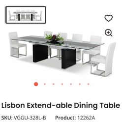 Lisbon Dining Table With Chairs