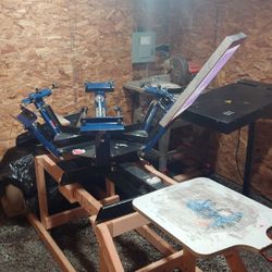 6 Color Screen Printing Press 