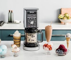 Ninja NC501 CREAMi XL Deluxe 11-in-1 Ice Cream and Frozen Treat Maker, with 2 XL Family Size Pint Containers