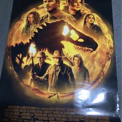 Jurassic World Dominion Movie Theatre Poster (Ask If You Are Searching For Any Poster From Any Movie)