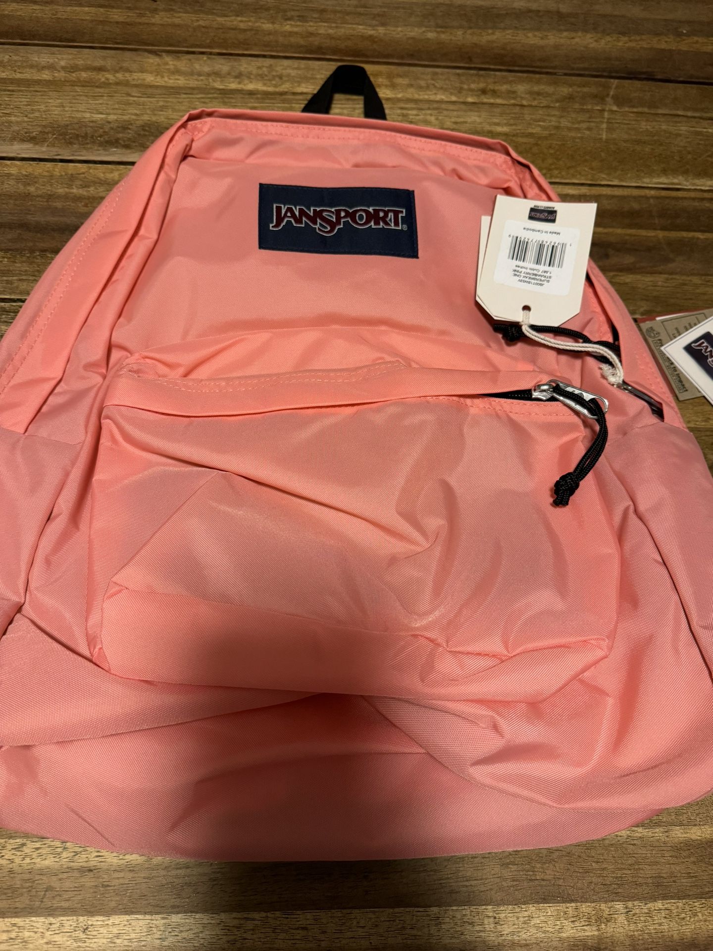 New. Jansport Backpack. Coral & Mint Color