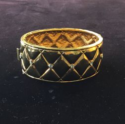 Gold Plated Bangle With Decorations