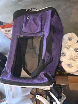Soft sided dog carrier