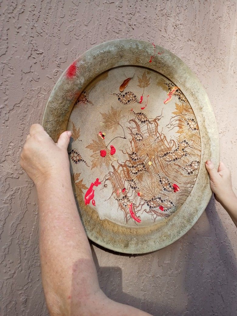 Hand Painted clay Plate