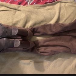 Brown Leather Boots 