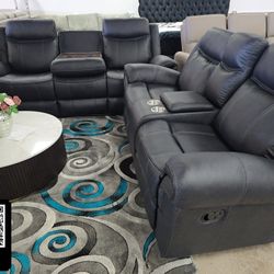 2PC-LIVING-ROOM-SET-RECLINERS ✅ Delivery available ✅ Financing Options Available!✔️✨️No Credit Needed✔️✨️$0 Or $50 Down Payment✨️