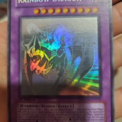 Rainbow Dragon *Misprint* (GLAS) Ghost Rare 1st Edition