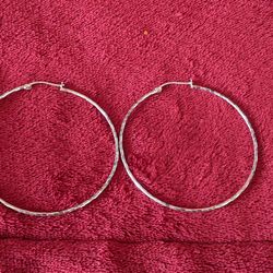 New Hoop earrings they are silver 925