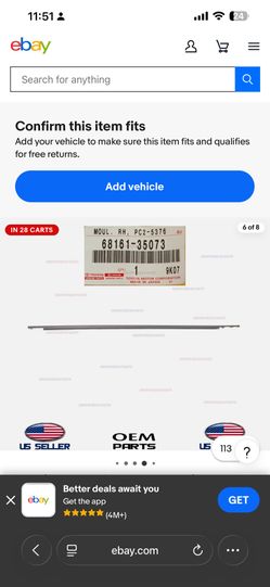 OEM FJ Cruiser 07-14 - Weather Strip