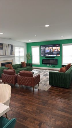 1 Green Velvet Couch ( optional to buy 2 )