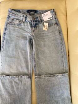 Aeropostale Super Low Rise Baggy Wide Leg Jeans