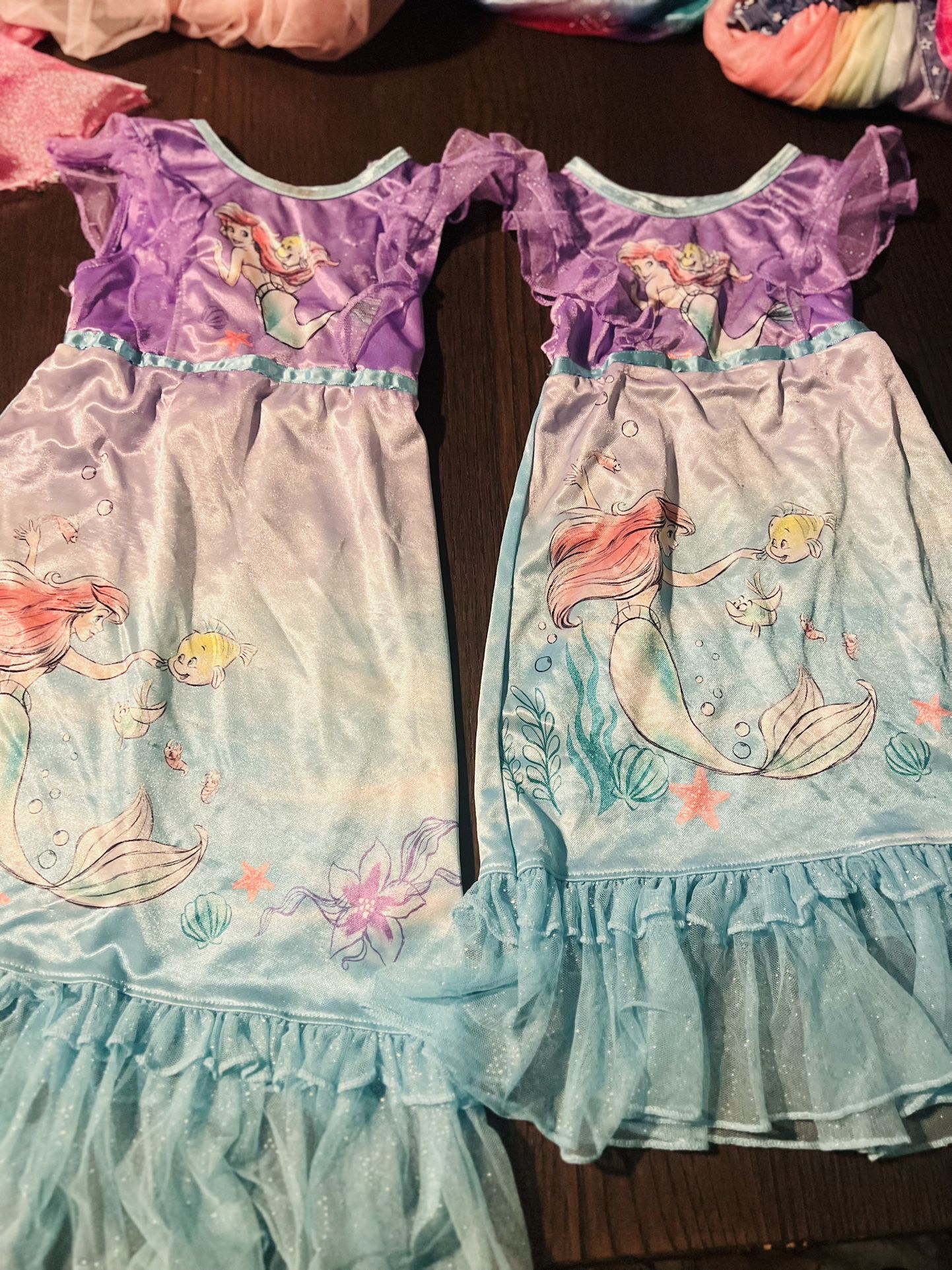 Two beautiful dresses of the little mermaid 2 To 4 years old