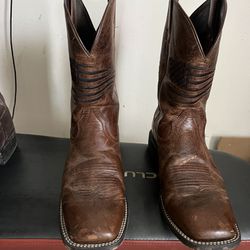 ariat leather cowboy boots 