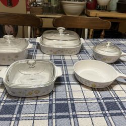 Corning Ware Floral Bouquet Cookware Set 