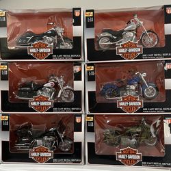 Maisto Series 11 Complete Set 1:18 Harley Davidson Motorcycles 