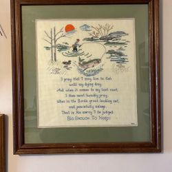 Beautiful Needle Point Picture made With Perfection