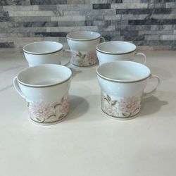 Pink Flowers Cups