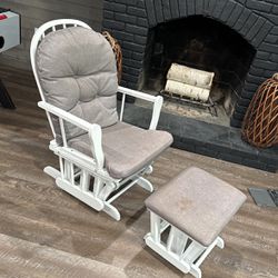 Nursing Rocking Chair And Foot Rest 