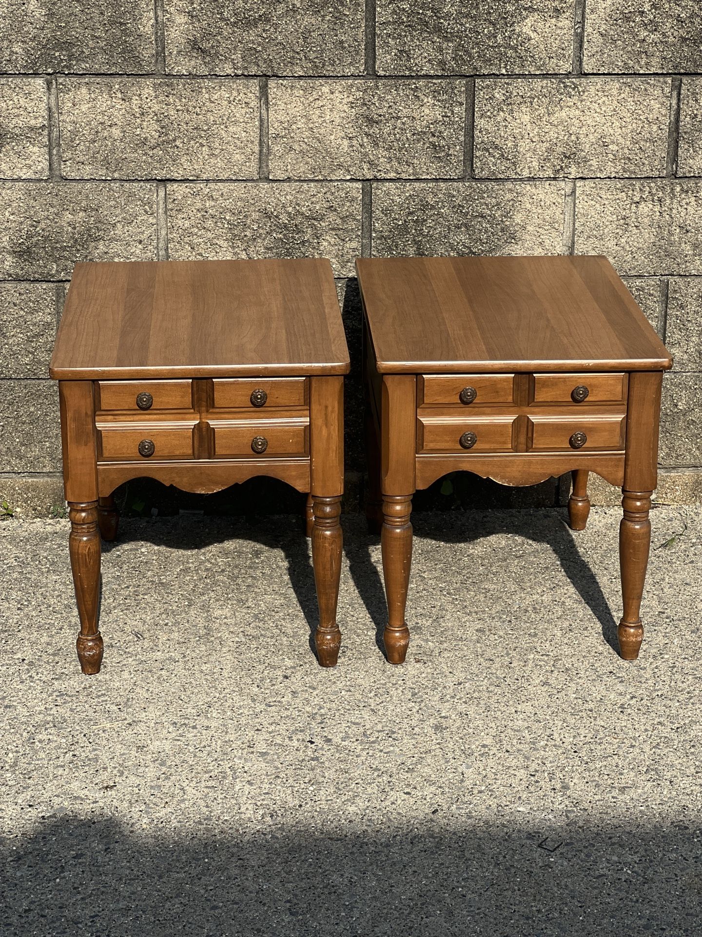 mid century end tables by Mersman