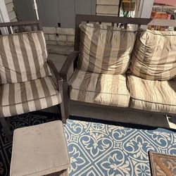 Aluminum Loveseat And A Chair