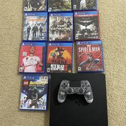 PS4 With Discs And Controller 
