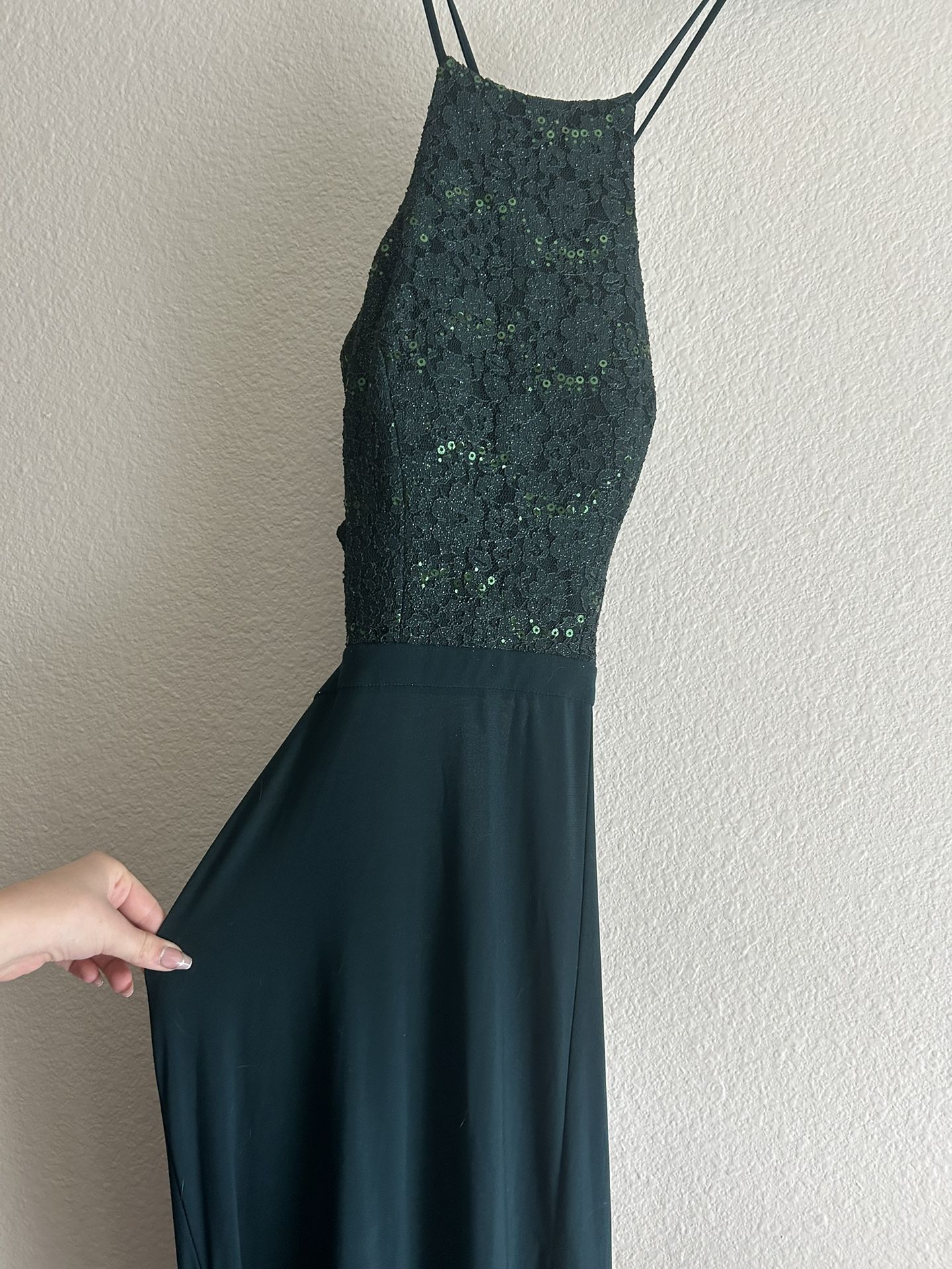 Green Size S Prom Dress