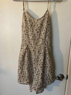 Floral print mini dress