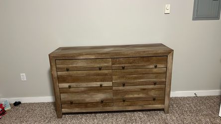 6-Drawer Rustic Wood Dresser