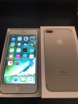 SILVER ANDROID I 7 PLUS 5.5 INCH SCREEN WITH APPLE LOGO UNLOCKED