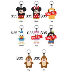 Mickey Family Cute Together Keychain Series Figures POP MART Hanging Pendant