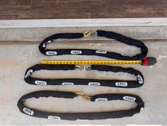 6’ ABUS 10KS Heavy Duty Chains x3