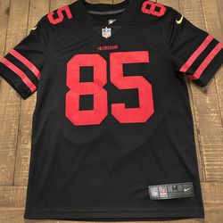 George Kittle San Francisco 49ers Nike Black Color Rush Stitched Jersey Mens Size Medium