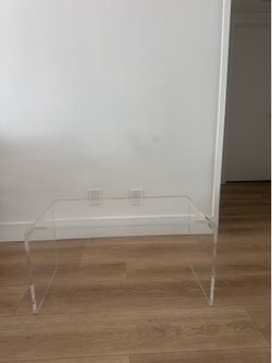 Acrylic coffee table
