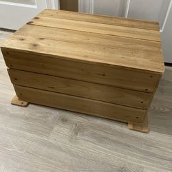 Wooden Box Chest Crate Or Toy Box