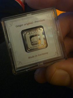 999 silver Geiger  5 gram bar