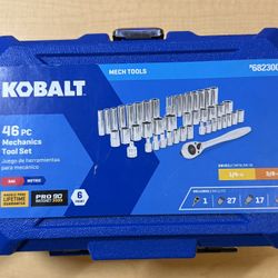 Kobalt 46-Piece Standard (SAE) and Metric Mechanics Tool Set