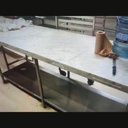Free stone top commerical bakery tables