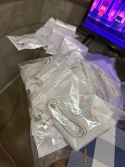 White USB Cables IPhone C Type charger